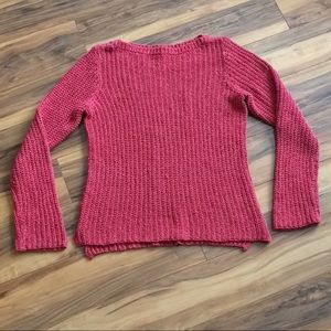 Ralph Lauren Sweaters - Ralph Lauren Co. Red-Pink Chunky Knit Sweater Ralph Lauren Sweaters - Ralph Lauren Co. Red-Pink Chunky Knit Sweater